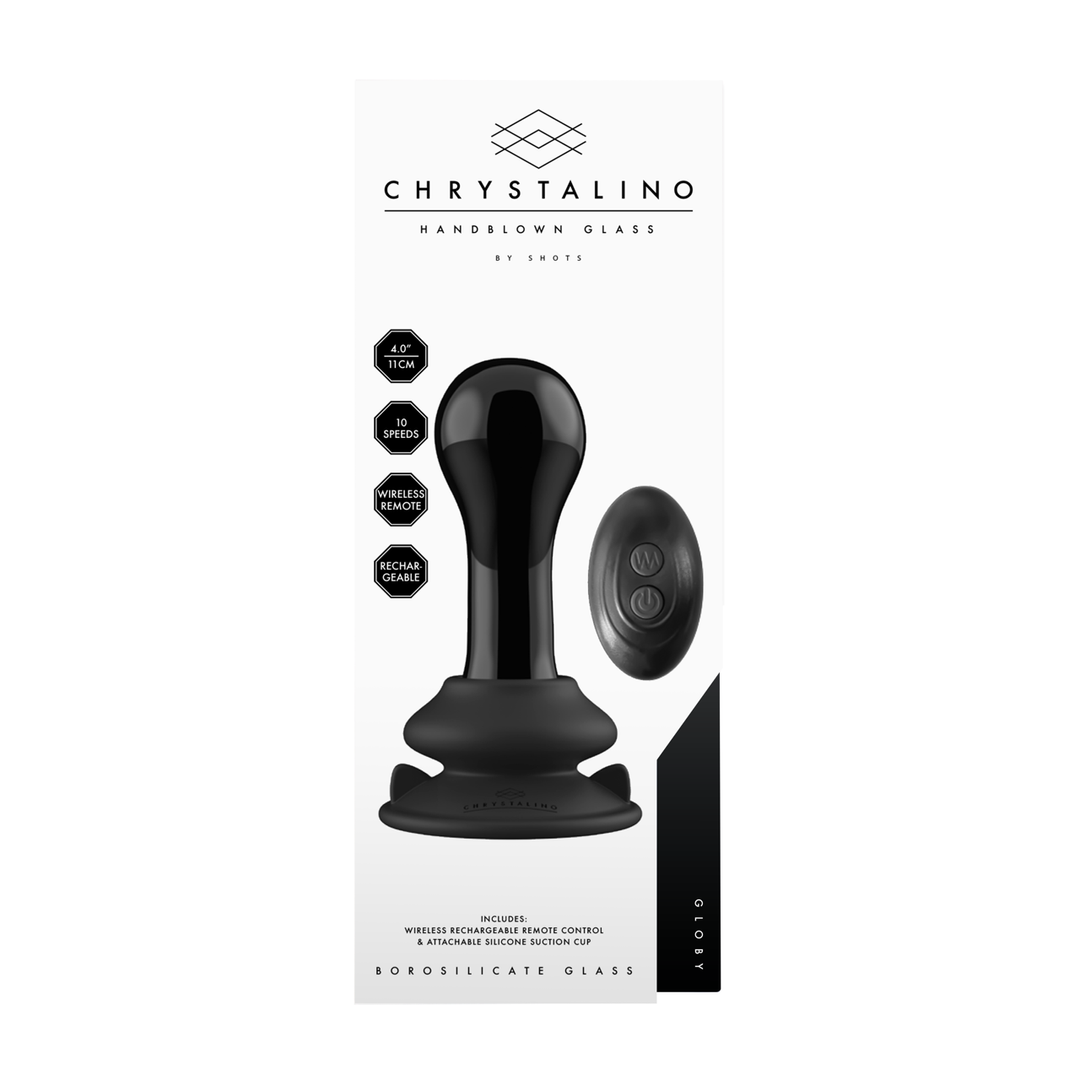 Chrystalino by Shots Globy - Glass Vibrator with Suction Cup