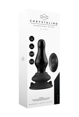 Chrystalino by Shots Missy - Vibrating Glass Butt Plug with Suction Cup