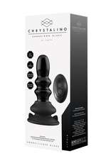 Chrystalino by Shots Ribbly - Glass Ribble Vibrator with Suction Cup