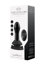 Chrystalino by Shots Pluggy - Glazen Vibrator met Zuignap