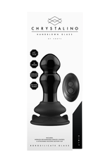 Chrystalino by Shots Rimly - Vibrating Glass Butt Plug with Suction Cup