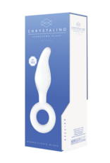 Chrystalino by Shots Gripper - Glass Dildo with Ring