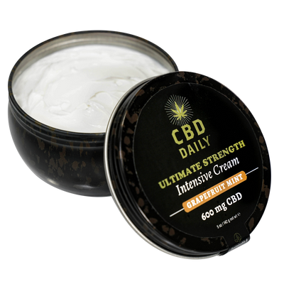 Earthly body CBD Daily Ultimate Strength Intensive Cream - Grapefruit Mint - 5 oz / 142 g