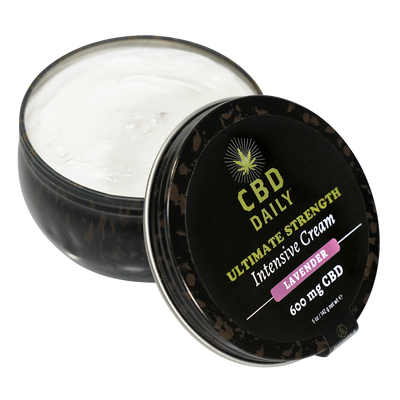 Image of Earthly body CBD Daily Ultimate Strength Intensive Cream - Lavender - 5 oz / 142 g 