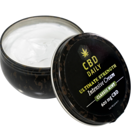 Earthly body CBD Daily Ultimate Strength Intensive Cream - Classic Mint - 5 oz / 142 g