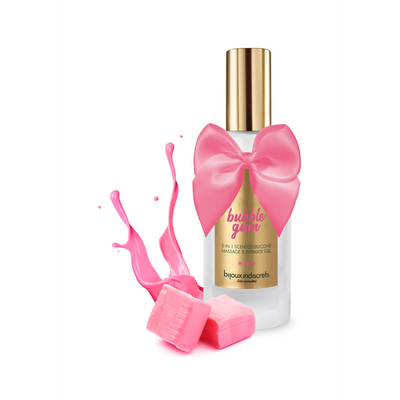 Image of Bijoux Indiscrets 2 in 1 Silicone Massage Gel and Intimate Gel - Bubblegum - 3 fl oz / 100 ml