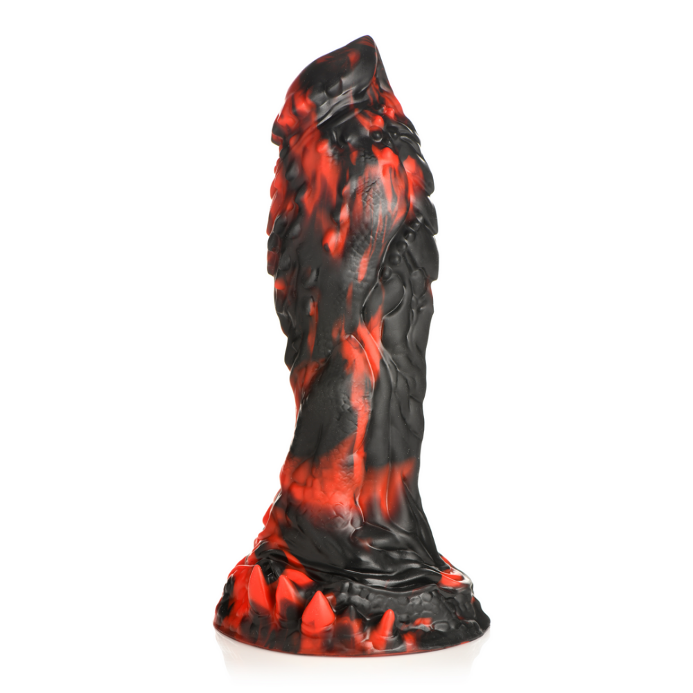 Image of XR Brands Grim Reaper - Silicone Dildo - Red/Black