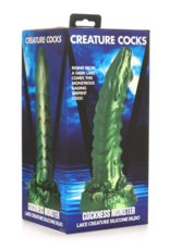 XR Brands Cockness Monster - Lake Creature Silicone Dildo - Green