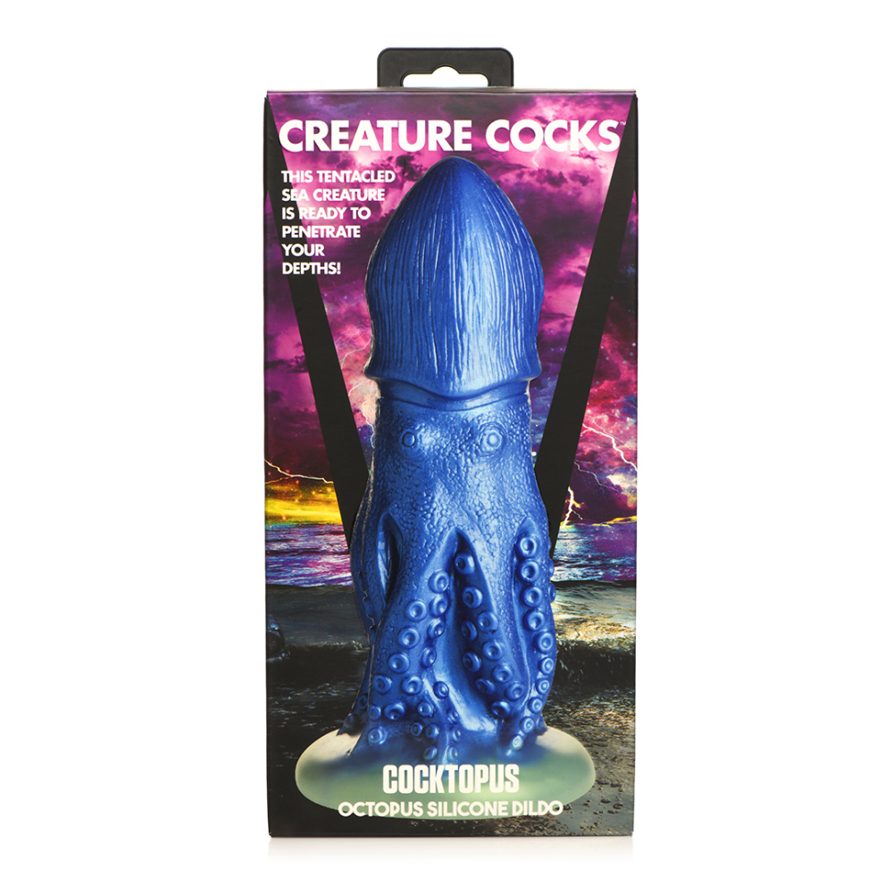 XR Brands Cocktopus Octopus - Silicone Dildo - Blue