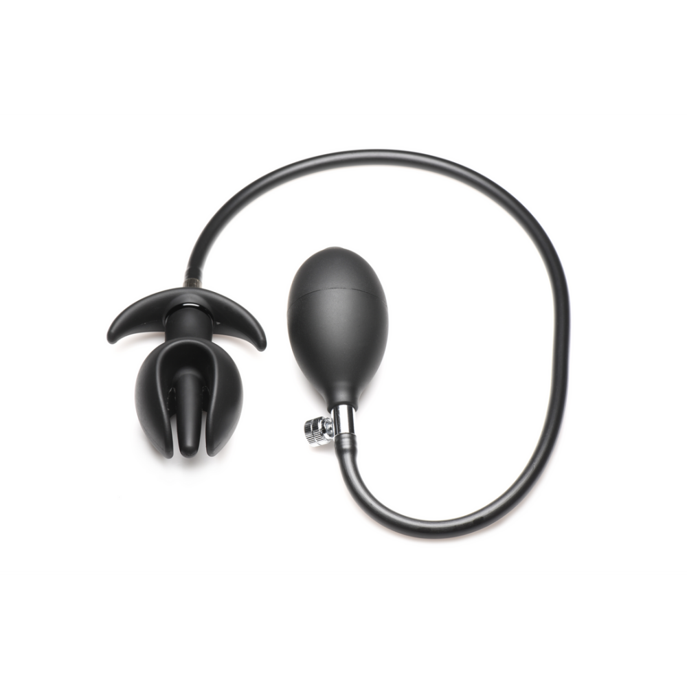 Image of XR Brands Bad Buoy Anchor - Inflatable Silicone Anal Plug - Black