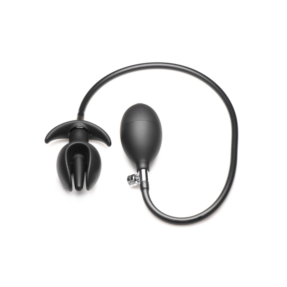 XR Brands Bad Buoy Anchor - Inflatable Silicone Anal Plug - Black