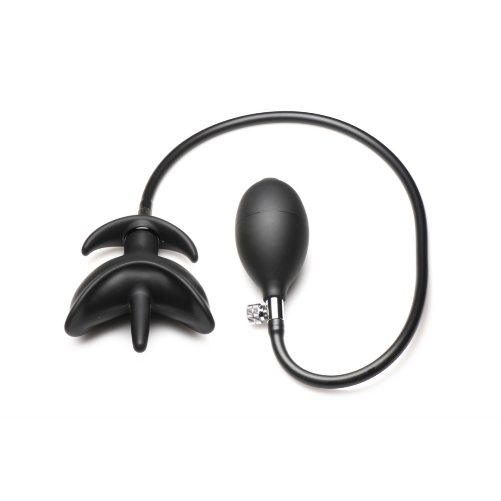 XR Brands Bad Buoy Anchor - Inflatable Silicone Anal Plug - Black