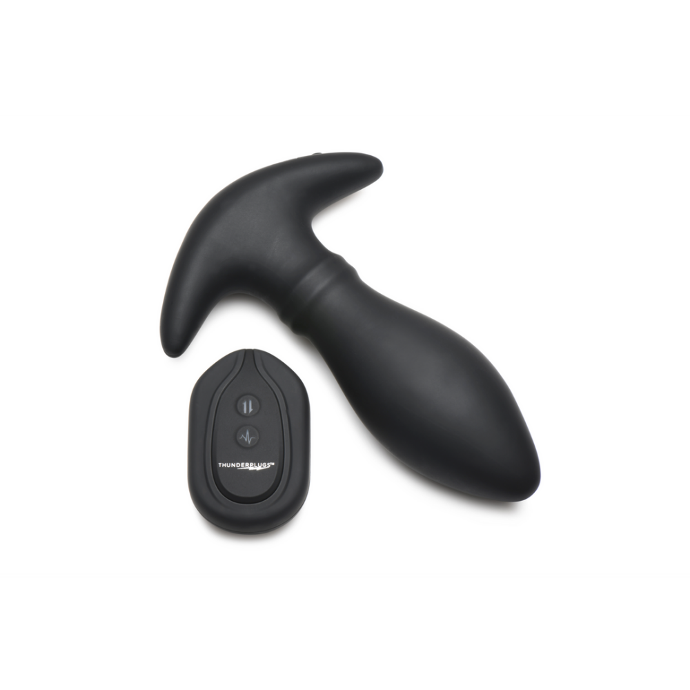 Image of XR Brands Rim Slide - Sliding Ring Silicone Butt Plug - Black