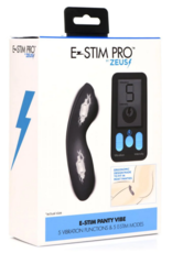 XR Brands E-Stim Panty Vibe with Remote Control - Black