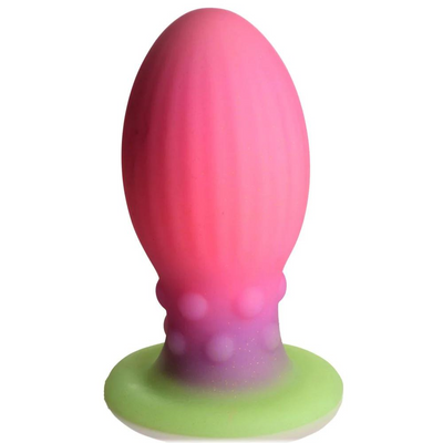 Image of XR Brands Xeno Egg - Glow in the Dark - Silicone Egg - XL - Pink