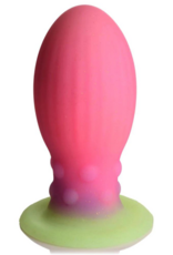 XR Brands Xeno Egg - Glow in the Dark - Silicone Egg - Pink