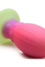 XR Brands Xeno Egg - Glow in the Dark - Silicone Egg - Pink