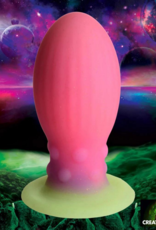 XR Brands Xeno Egg - Glow in the Dark - Silicone Egg - Pink