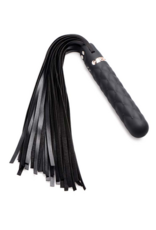 XR Brands Vibra-Lasher - Vibrating Silicone Dildo Flogger