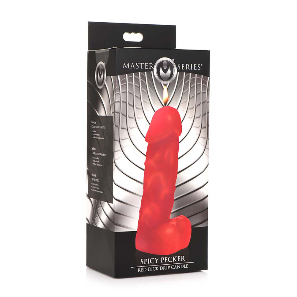 XR Brands Spicy Pecker - Red Dick Drip Candle