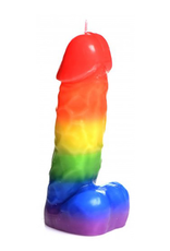 XR Brands Pride Pecker - Rainbow Drip Candle