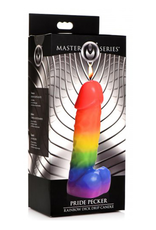 XR Brands Pride Pecker - Rainbow Drip Candle