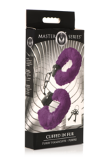 XR Brands Beverd in Bont - Fuzzy Handboeien - Paars