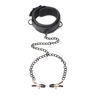 Image of XR Brands Collared Temptress - Collar Nipple Clamps