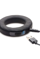 XR Brands Vibrating and E-Stim Silicone Cockring + Remote Control