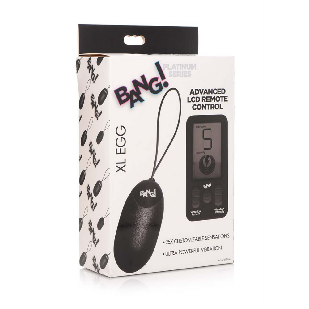 XR Brands Vibrating Silicone XL Egg with Remote Control and 25 Speeds