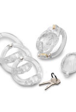 XR Brands Double Lockdown - Lockable Adjustable Chastity Cage