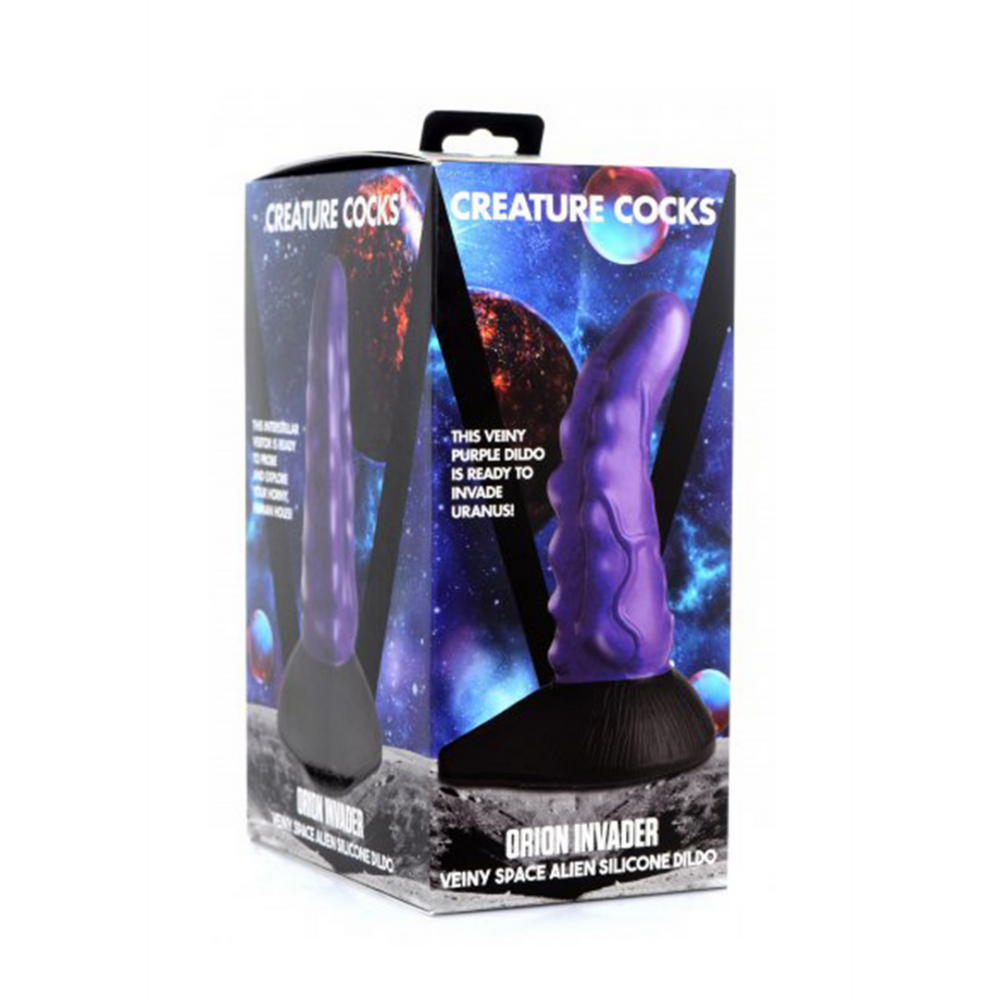 XR Brands Orion Invader - Space Alien Silicone Dildo with Veins