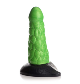 XR Brands Radioactive Reptile - Thick Scaly Silicone Dildo