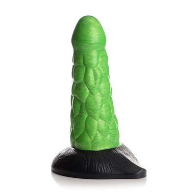Image of XR Brands Radioactive Reptile - Thick Scaly Silicone Dildo