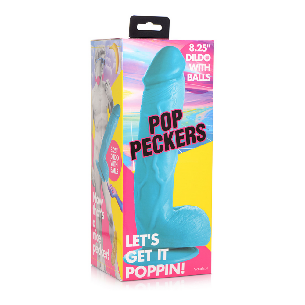 XR Brands POP - Dildo with Balls - 8.25 / 21 cm