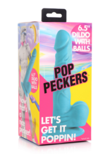 XR Brands POP - Dildo with Balls - 6.5 / 16.5 cm