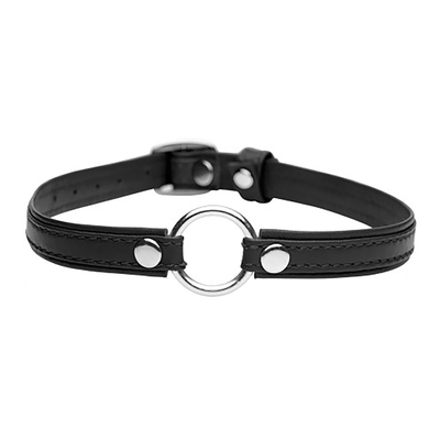 Image of XR Brands Slim Leather Collar with O-ring