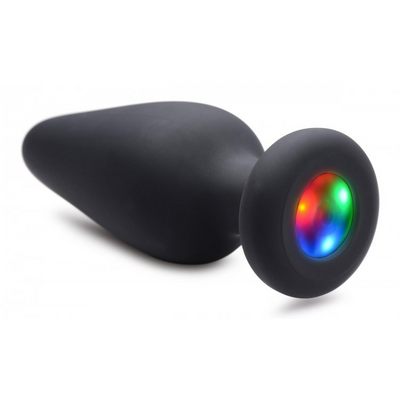 XR Brands Light-Up - Silicone Butt Plug - Medium