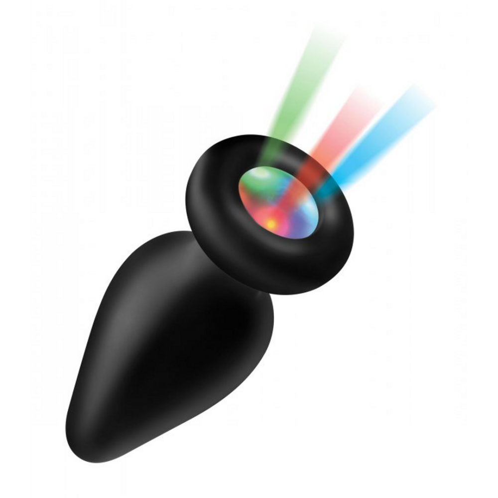 XR Brands Light-Up - Silicone Butt Plug - Small