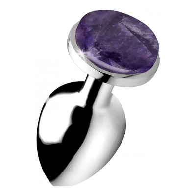 Image of XR Brands Amethyst Gem - Butt Plug - Large