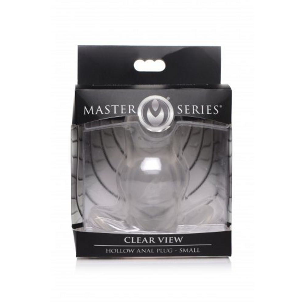 XR Brands Clear View - Hollow Anal Plug - Small