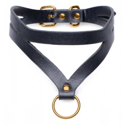 Image of XR Brands Bondage Baddie - Collar with O-Ring