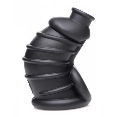 Image of XR Brands Dark Chamber - Silicone Chastity Cage