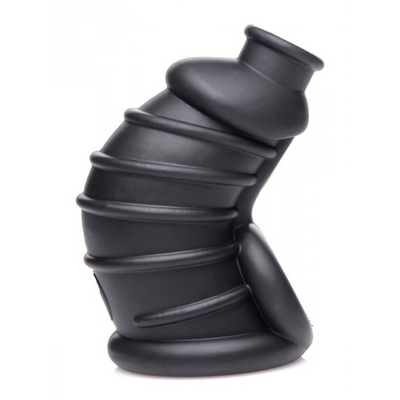XR Brands Dark Chamber - Silicone Chastity Cage