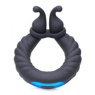 Image of XR Brands Cobra - Dual Stimulation Silicone Cockring