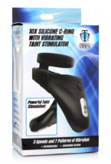 XR Brands Silicone Cockring with Vibrating Stimulator