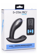 XR Brands E-Stim Pro - Silicone Vibrating Prostate Massager + Remote Control