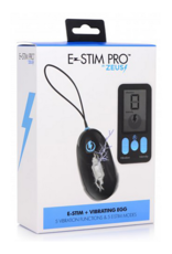 XR Brands Vibrating and E-Stim Silicone Egg + Remote Control