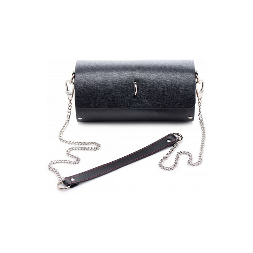 XR Brands Kinky Clutch - Black Bondage Set with Carry Bag