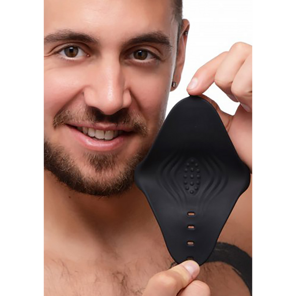 XR Brands Pleasure Stroke - Vibrating Silicone Penis Sleeve